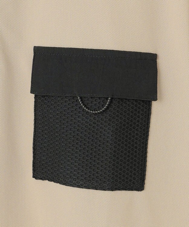 23区GOLF 【MEN】機能に優れた新素材「AIR TOOL」ポケットポロシャツ ベージュ系