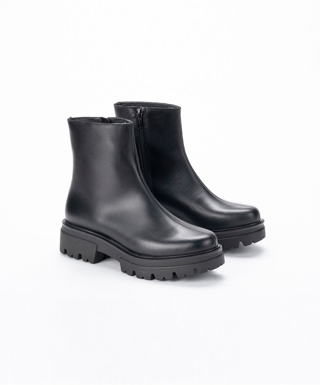 BONTRE 【BONTRE/ボントレ】タンクソールショートブーツ ブラック