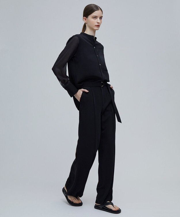 BEIGE， SAMUEL / スタンドカラーブラウス Black