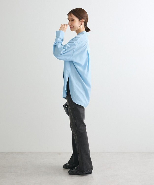 Green Parks ””とろっ””とシルキーシャツ Blue