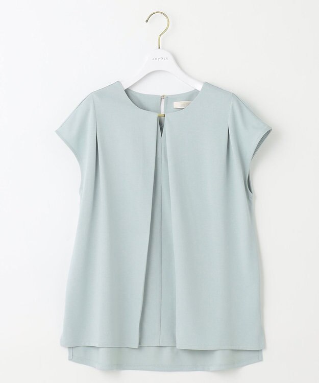 ANY SIS 【吸水速乾・UVケア・接触冷感】コンフォートジャージークリアフレンチスリーブ カットソー ミント