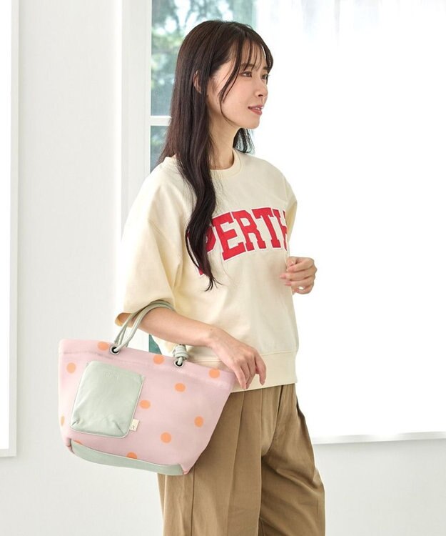 ROOTOTE 3563【ルートート】SC.デリ.ウエッファ-C　 04：ドット・ピンク