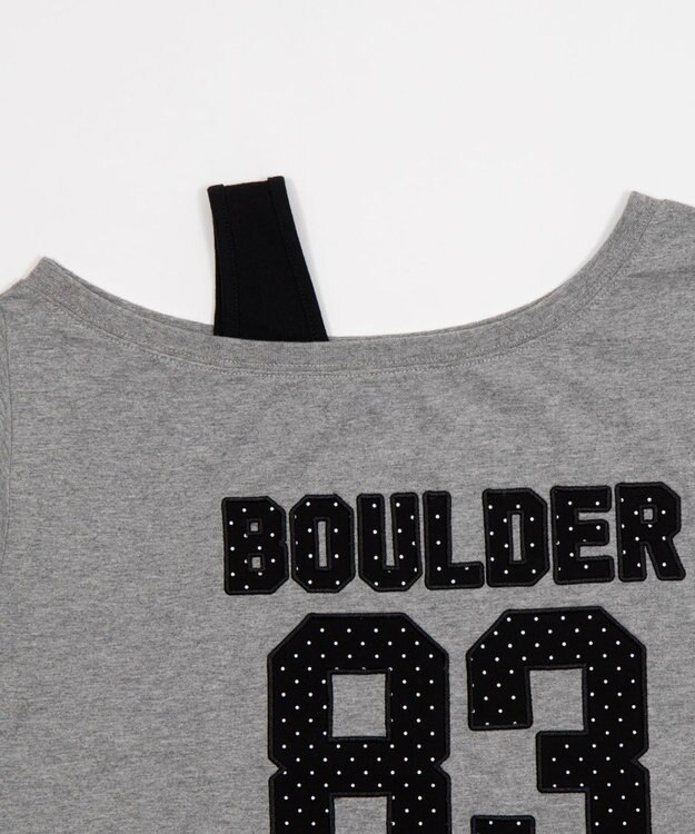 WEGO タンクレイヤードワンショルビッグT 杢グレー