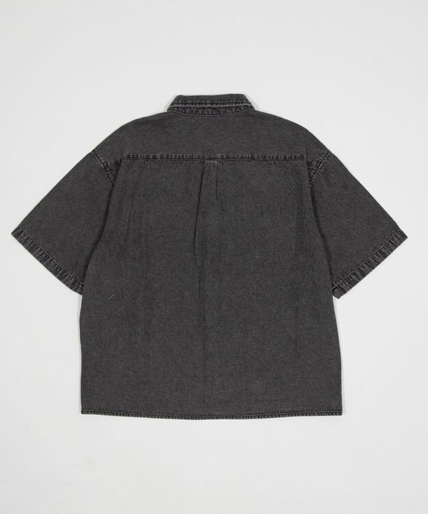 WEGO 【ユニセックス着用ITEM/MLサイズ展開】カラーデニムシャツ（SS） デニムブラックソノタ
