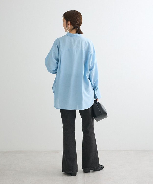 Green Parks ””とろっ””とシルキーシャツ Blue