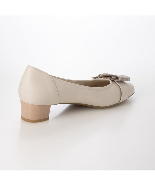 Riz raffinee <Riz raffinee>【3E】バックルモチーフパンプス アイボリーコンビ