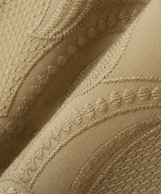 YECCA VECCA 刺繍ワイドパンツ Beige
