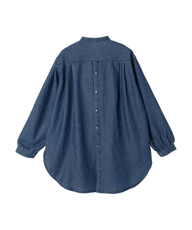 AMERICAN HOLIC デニムブザムバックボタンチュニック Indigo