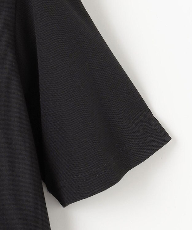 JOSEPH ABBOUD 【キングサイズ・衣服内温度調節機能/接触冷感/JAPANファブリック】コンフォーマーミラノリブ モックネック Tシャツ ブラック系