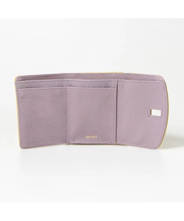 UNBILLION perche カラーコンビ3つ折り外ガマウォレット イエロー