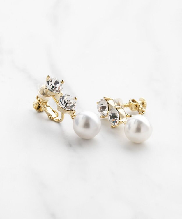 TOCCA TROIS BIJOUX＆PEARL EARRING イヤリング ゴールド系