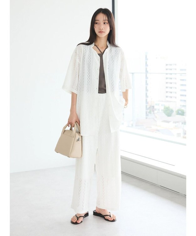 CRAFT STANDARD BOUTIQUE レースシャツ White