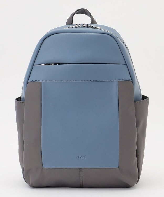 Y'SACCS 【ムック本掲載】ブロックモチーフリュックサック ブルー【web限定カラー】