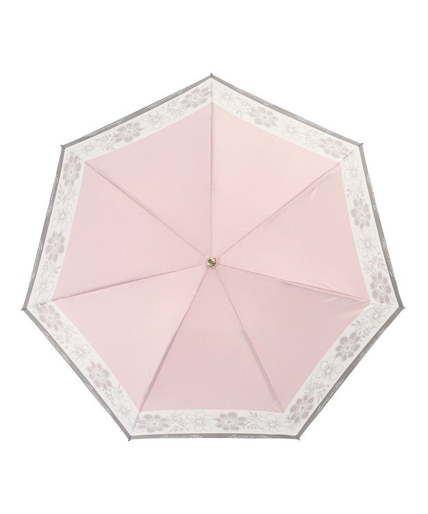 MOONBAT LANVIN en Bleu 折りたたみ傘 サテンプリントフラワー ピンク