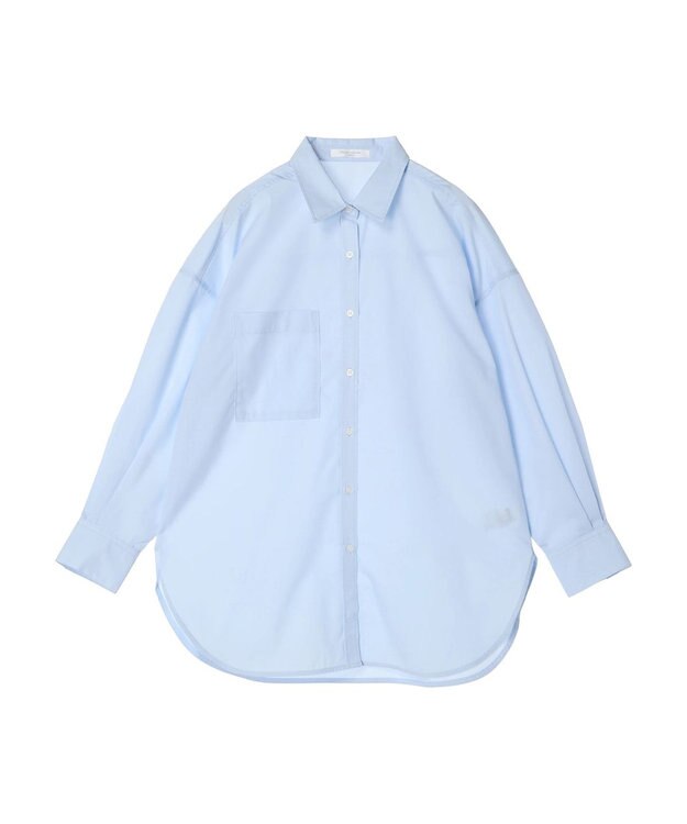 Green Parks イージーケア　ゆったりシャツ Sax