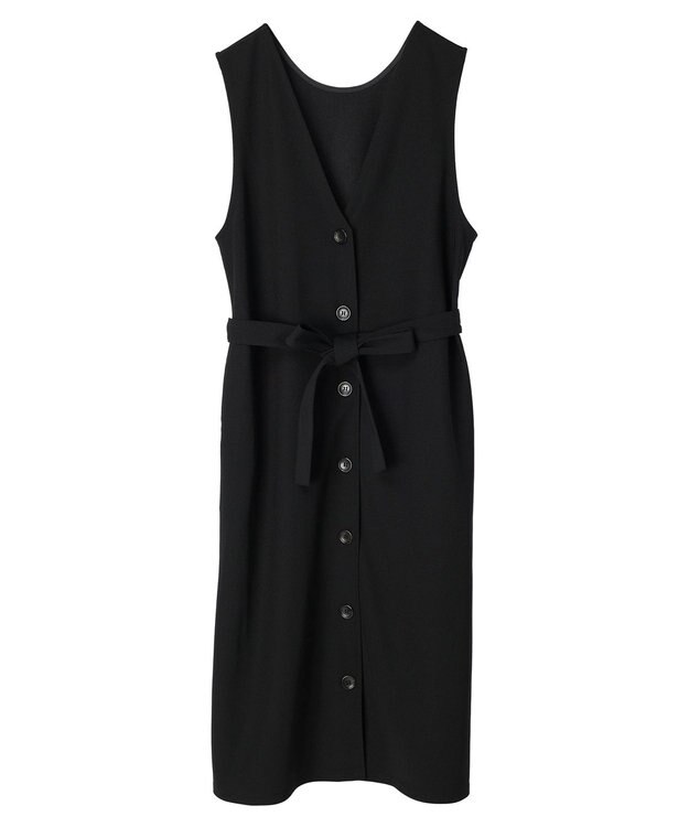 Green Parks ジレにもなる３ＷＡＹジャンパースカート Black