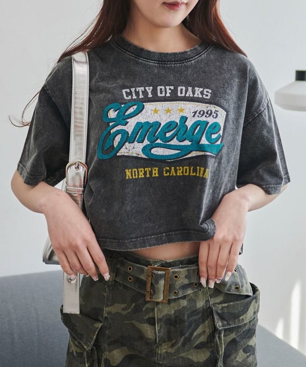 WEGO ヴィンテージウォッシュグラフィックショートT 柄5