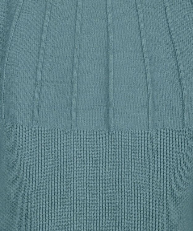 Tiaclasse L 求心片畦ニットチュニック ミント