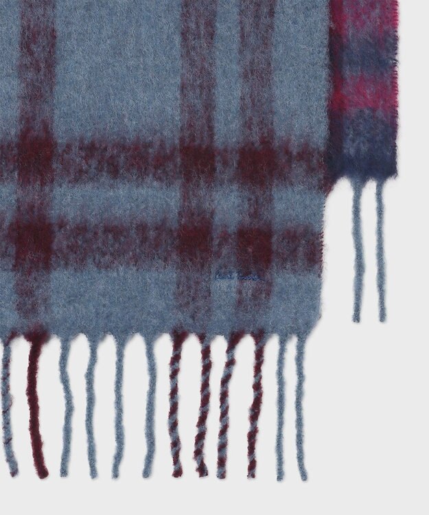Paul Smith Cruxella チェック マフラー ネイビー