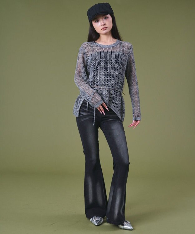 WEGO ブラストフレアデニム ブラック