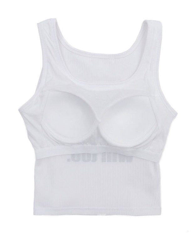 WEGO 【カップ付きインナー】グラフィックカップ付きリブタンク 柄1