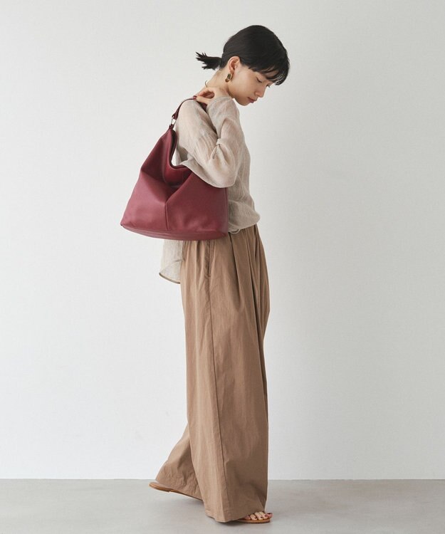 russet ソフトレザーワンショルダーバッグ(CE-1506) Bordeaux