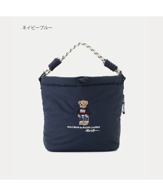MOONBAT POLO RALPH LAUREN(ポロ ラルフローレン) 【C-zeroはっ水】レインバッグ ショルダーバッグ フラッグベア ポロベア ワンポイント 無地 ネイビーブルー
