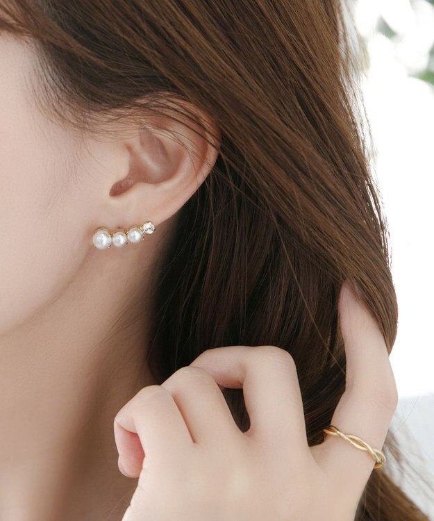Phoebe 〈シリーズ累計販売20000点突破！〉Rio de laパールピアス ゴールド