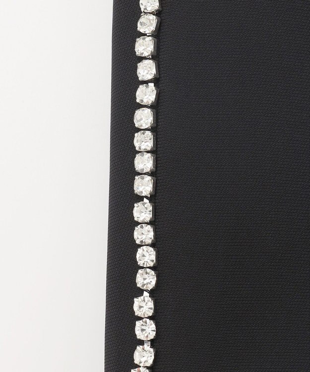 GRACE CONTINENTAL ラインストーンパンツ ブラック