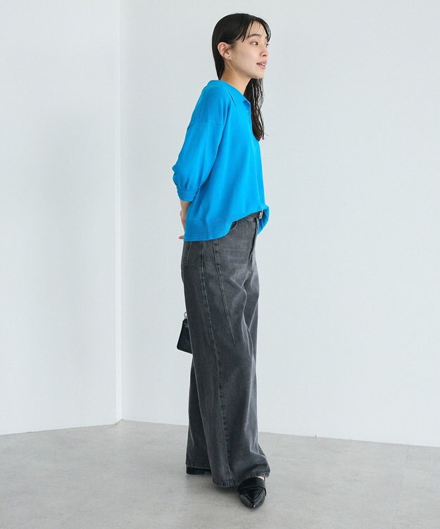 CRAFT STANDARD BOUTIQUE ポロニットプルオーバー Blue