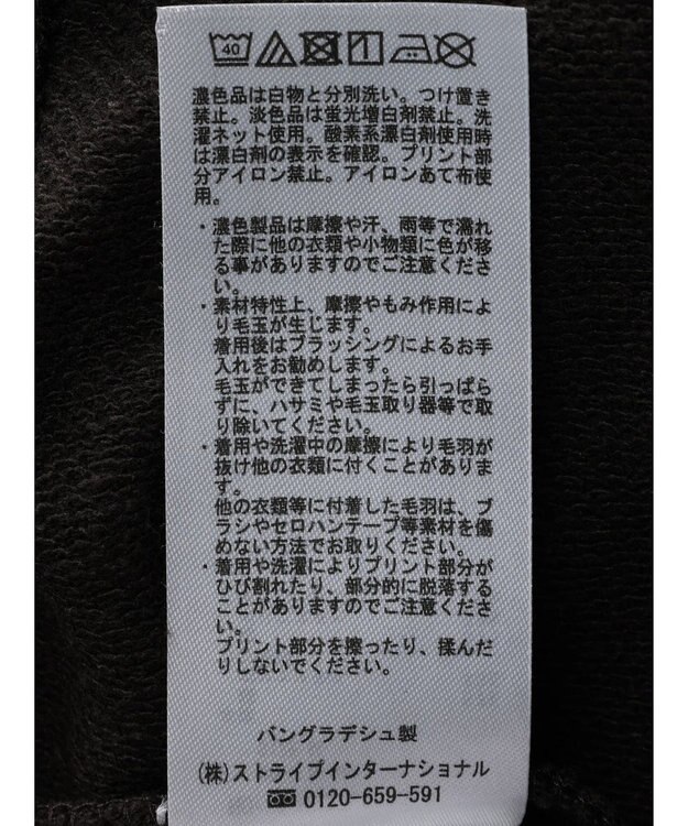 AMERICAN HOLIC ネップ裏毛ロゴスウェット Brown