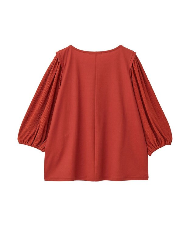 Green Parks 袖表面ドッキングカットプルオーバー Terracotta