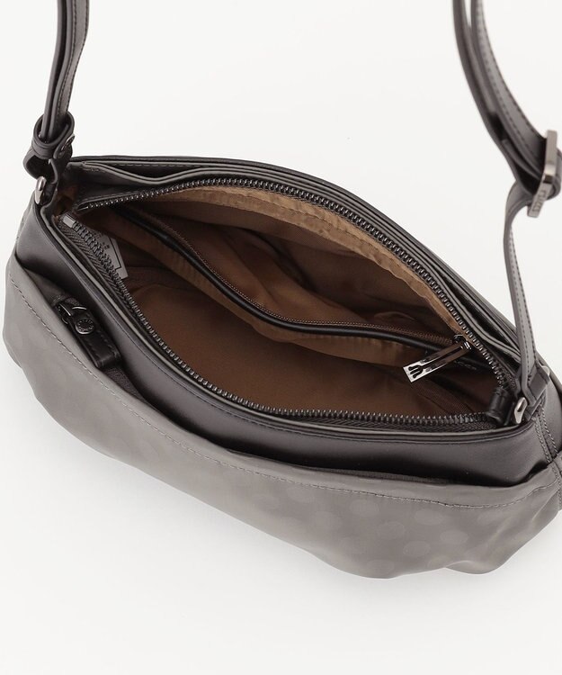 Y'SACCS Polka Dots　タックラウンドポシェット グレー