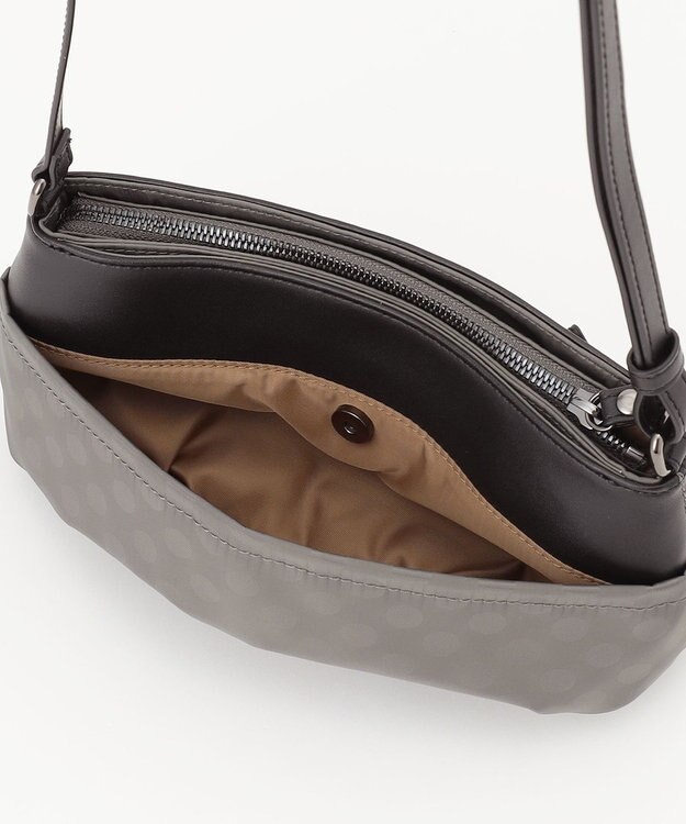 Y'SACCS Polka Dots　タックラウンドポシェット グレー