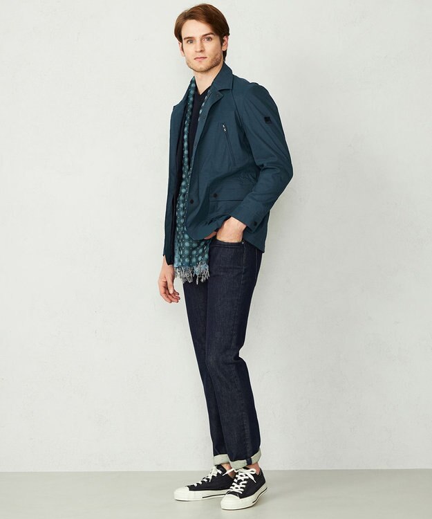 JOSEPH ABBOUD 【サスティナブル撥水】ハイパワーストレッチ アウター ブルー系