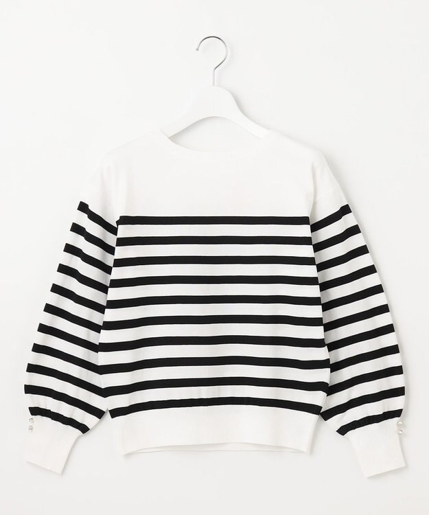 Feroux 【洗える】ビジューポイント ニット ブラック系1