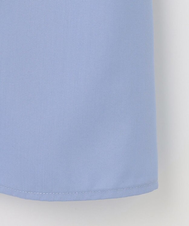 Feroux 【洗える】バイカラー ブラウス スカイブルー系