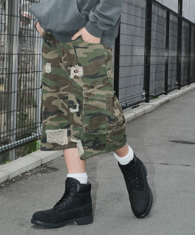 WEGO スーパーバギーカモフラカーゴショーツ 柄1