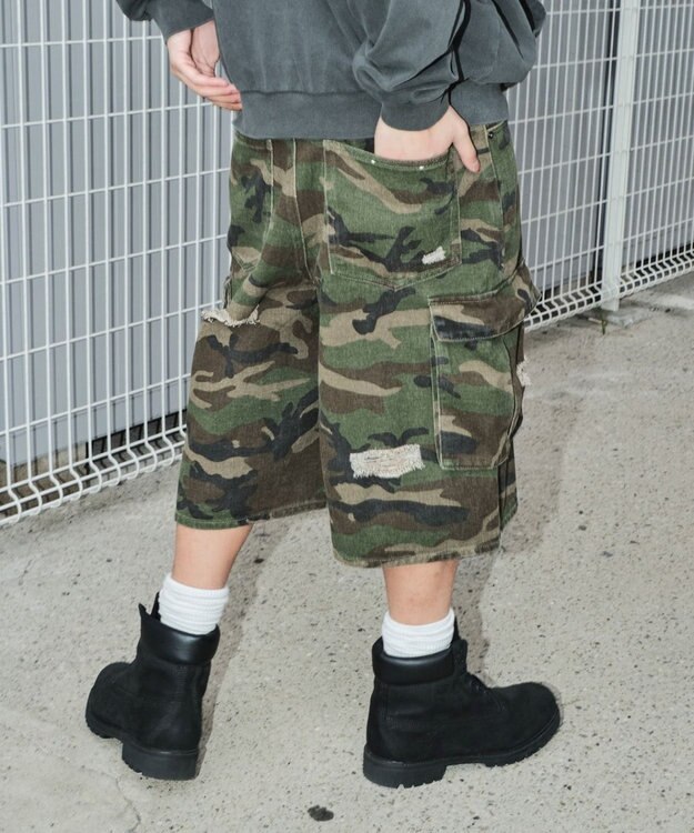 WEGO スーパーバギーカモフラカーゴショーツ 柄1