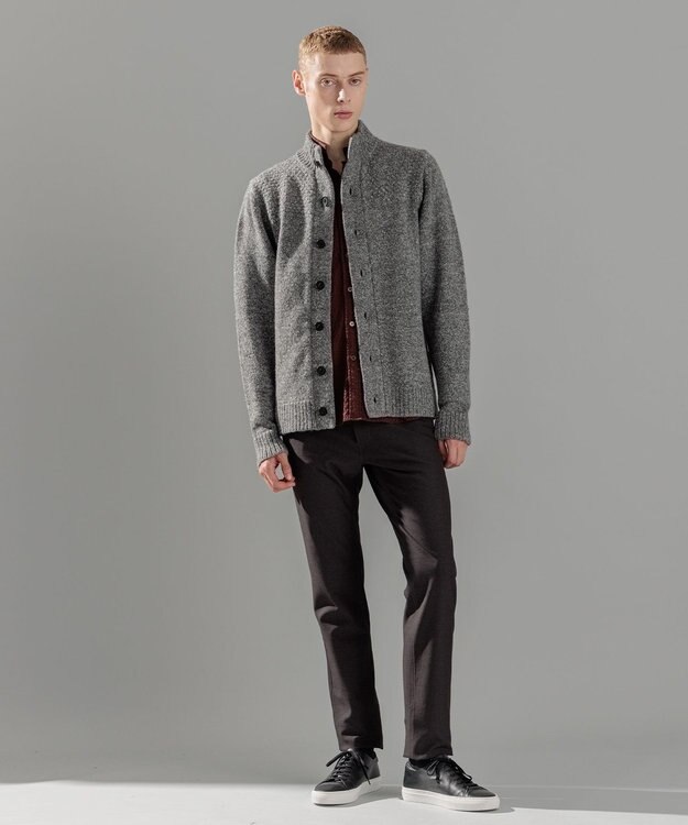 JOSEPH HOMME ツイストメランジ　ニットカーディガン グレー系