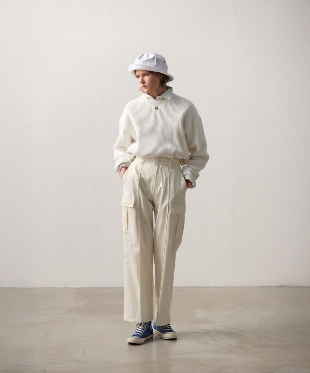 LENO CARGO TROUSERS / カーゴパンツ WHITE