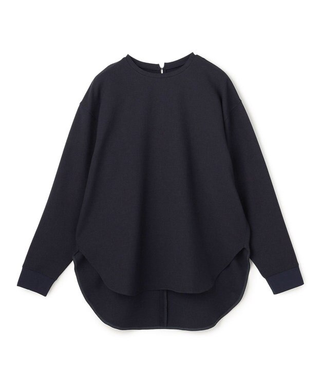 UNFILO ジョーゼット ラウンドテール プルオーバー ネイビー