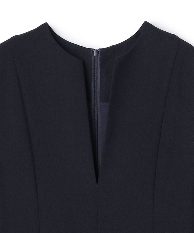 UNFILO L 【セレモニー】BEAUTY MOVE キーネック ジャンスカ ネイビー