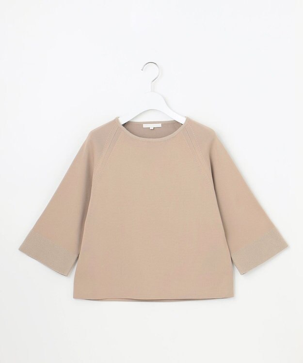 自由区 L モールブロッキング ニット モカ