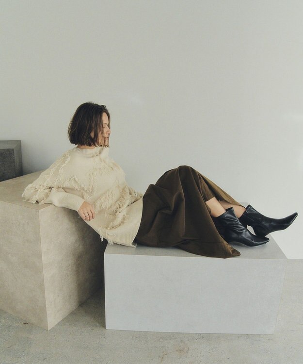 YECCA VECCA コクーンデザインワイドパンツ Khaki