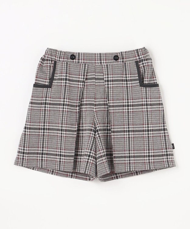 組曲 KIDS 【150-160㎝】レディチェック キュロット モノトーン
