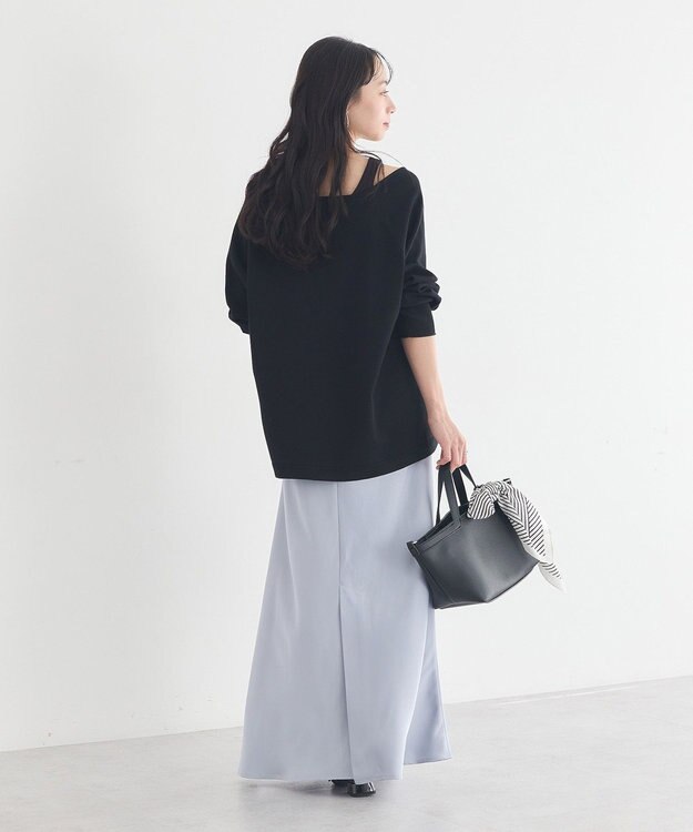 earth music&ecology ディープＶネックプルオーバー Black