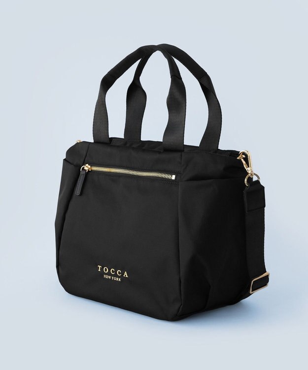 TOCCA 【サスティナブル素材・撥水・WEB＆一部店舗限定】NUOTO NYLON TOTE トートバッグ ブラック（ショルダーブラック）