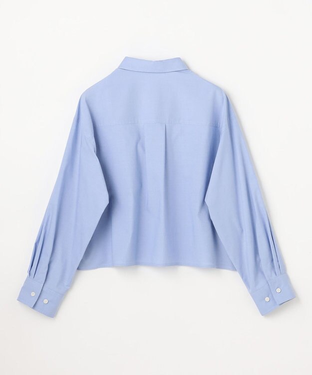 ANY L ANYクロップドシャツ ライトブルー