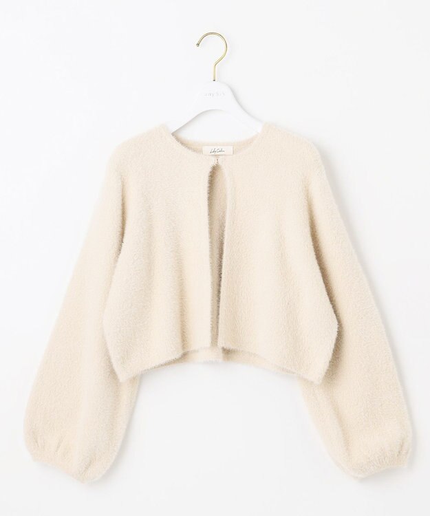 ANY SIS S 【洗える】フェザーボレロ カーディガン アイボリー